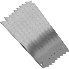 Bemy Ticaret 10'lu 10 Adet 9 mm x 81 mm Maket Bıçağı Yedeği Ucu Kırılabilir Yedek Uç Bıçak Ucu Jilet