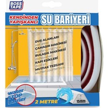 Bemy Ticaret Tape Duş, Kapı Eşiği, Mutfak Tezgahı Etrafı Su Kesici Bariyer - 2 Metre