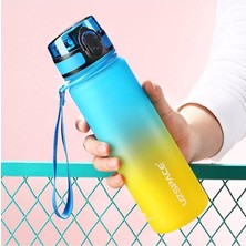 Bemy Ticaret Fiftyfifty 500ML Çift Renk Softtouch Ff Collection Tritan Su Matarası Sarı-Lacivert