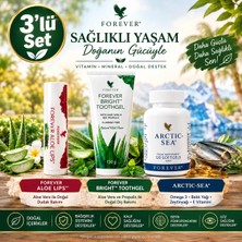 Forever Living Products 3’lü Bakım ve Takviye Seti Aloe Lips 4,25 g + Bright Toothgel 130 g + Arctic Sea Omega-3 120 Softgel