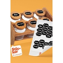 Bemy Ticaret 20 Adet Baharat & Bakliyat Kavanoz Etiketi Sticker