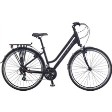 Salcano istanbul 24S 700 Unisex V Fren 24 Vites 28 Jant Şehir Bisikleti Mat Siyah Siyah 17 Kadro