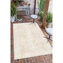 Pelura Halı Modern Etnik Kilim Desenli Dijital Baskılı Yıkanabilir Kaymaz Taban Salon Halısı Yolluk
