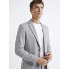 Altınyıldız Classics Gri Erkek Slim Fit Melanj Ceket ACE004262682_GMJ