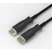 Bemy Ticaret Aoc Fiber HDMI 2.1 Kablo - 48GBPS, 8k 60Hz, 4K 120Hz, 4K 60Hz, Earc, Hdr, D-Hdr, Hdcp2.3, Dolby Vision, Dolby Atmos (1 Metre)