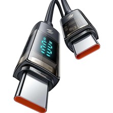Bemy Ticaret CA-3610 100W Typec Typec Hızlı Şarj Data Kablo 1.2m-Siyah