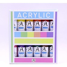 Bemy Ticaret Akrilik Boya 12 Renk x 70 ml