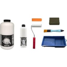Bemy Ticaret Hybrid Akrilik Boya Seti 2lt Set4 - H004 Antik Beyaz Yarımat Ultimate Glaze
