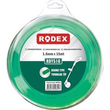 Bemy Ticaret RDY516 Misina Motorlu Tırpan Yuvarlak Misina 1.6 mm 15 Metre Yeşil