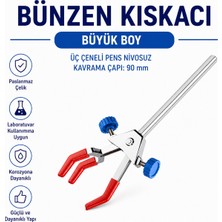 Labolist Bünzen Kıskacı - Büyük Boy - Üç Çeneli Pens Nivosuz Kavrama Çapı: 90 mm