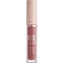 Bemy Ticaret Rose Nude Look Natural Shine Lipgloss No: 04 Peachy Nude - Doğal Parlak Dudak Parlatıcısı
