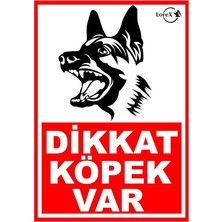 Bemy Ticaret Dikkat Köpek Var Pvc Uyarı Levhası