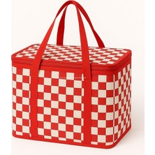 Bemy Ticaret 25 Lt Termos Çanta, 33X22X22 cm Piknik ve Kamp Soğutucu Çanta, Suya Dayanıklı Iç Kaplama, Geniş Hacimli Taşınabilir Soğuk Tutucu, Fermuarlı Kapaklı, Izolasyonlu Beslenme Çantası