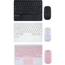 Bemy Ticaret Tablet ve Telefonlar Için Türkçe Q Bluetooth Touchpad Klavye ve Mouse Set - AL3560 (Beyaz)