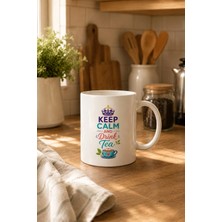 Hepsi Enteresan Keep Calm And Drink Tea, Doğum Günü, Işe Başlama Hediyesi, Arkadaşa Hediye