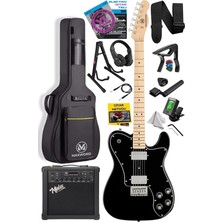 Bemy Ticaret TLX-60BK-25AMP Telecaster Maple Klavye Hh 25W Amfili Elektro Gitar Seti