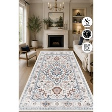 Pelura Halı Renkli Kilim Desen Baskılı Kaymaz Yıkanabilir Salon Oturma Odası Mutfak Balkon Halısı Yolluk