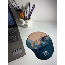 Bemy Ticaret Haritası Baskılı Bilek Destekli Mouse Pad