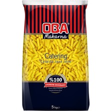 Mutlu Makarna Oba Kalın Kesme Makarna 5KG | Uzun Ömürlü Ekonomik Paket