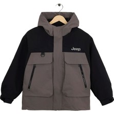 Jeep Siyah-Gri Erkek Çocuk Mont J5WB-MNT7863