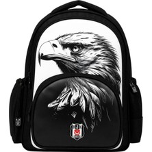 Me Team Beşiktaş Lisanslı 3 Bölmeli Kartal Desenli Okul Sırt Çantası