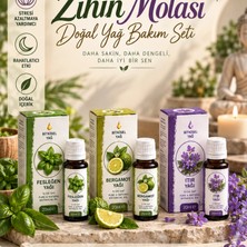 Çare Burada Zihin Molası Doğal Yağ Bakım Seti (Bergamot Yağı, Itır Yağı, Fesleğen Yağı)