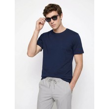 Altınyıldız Classics Lacivert Erkek Bisiklet Yaka Slim Fit T-Shirt ACE091262933