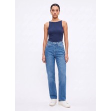 Lee Cooper Mavi Kadın Straight Denim Pantolon 262 Lcf 121001 Clara Max Blue
