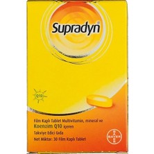 Supradyn Koenzim Q10 30 Tablet Film Kaplı Multivitamin ve Mineral İçeren Takviye Edici Gıda