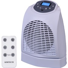 Simtech KM-1715 Uzaktan Kumandalı Dijital Göstergeli Fanlı Isıtıcı Güvenli Kullanım
