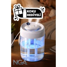 NGA 2 Litre Typ-C Girişli Işıklı Ultrasonik Hava Nemlendirici Buhar Makinesi Dijital