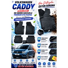PINUKS Volkswagen Caddy 2020  Model Uyumlu 5d Araca Özel Oto Paspas Premium Serisi