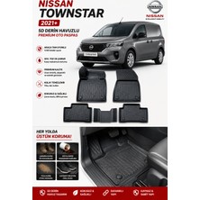 PINUKS Nissan  Townstar 2025  Model Uyumlu 5d Araca Özel Oto Paspas Premium Serisi