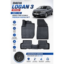 PINUKS Dacıa Logan 3 Sedan Eu 2021  Model Uyumlu 5d Araca Özel Oto Paspas Premium Serisi