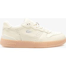 Lacoste T-Clip Set Kadın Krem Sneaker 752SFA0087T Uh1