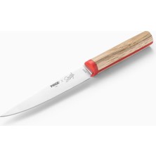 Odea Pirge Lıfe Sebze Bıçağı Düz 12 cm Kırmızı* 10011-02