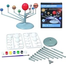 Odea Güneş Sistemi Modeli, Gezegen Sistemi, Boya, Fırça, Eğitici Maket, Deney Seti, Plastik