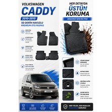 PINUKS Volkswagen Caddy 2010  Model Uyumlu 5d Araca Özel Oto Paspas Premium Serisi