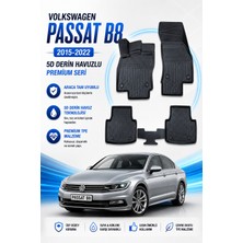 PINUKS Volkswagen Passat B8 2015-2022  Model Uyumlu 5d Araca Özel Oto Paspas Premium Serisi