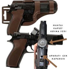 Oruç Oyuncak Mudopazar Metal Kapsül Mermili Kovboy Silah Çat Pat Metal Oyuncak Tabanca