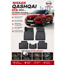 PINUKS Nissan Qashqaı 1.3 2022  Model Uyumlu 5d Araca Özel Oto Paspas Premium Serisi