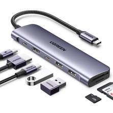 Odea Ugreen USB C To 4K HDMI 100W Pd 2xusb-A Sd Micro Sd Kart Okuyucu Dönüştürücü Çoklayıcı Hub
