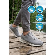 Noka Füme Unisex Günlük Spor Ayakkabı Bağcıklı Anorak Nefes Alan Sneaker Wesley