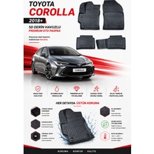 PINUKS Toyota Corolla  2019  Model Uyumlu 5d Araca Özel Oto Paspas Premium Serisi