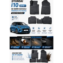 PINUKS Hyundai I10 2019-  Model Uyumlu 5d Araca Özel Oto Paspas Premium Serisi