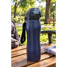 Mikro 750 ml Çelik Matara Mat Lacivert