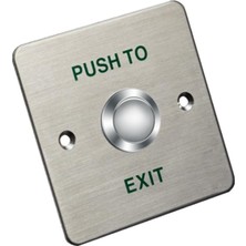 Hikvision DS-K7P01 Çıkış Butonu Exit Button No/nc/com Metal Basmalı Buton