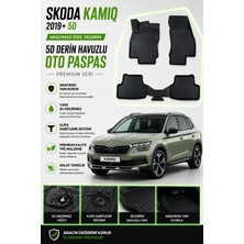 PINUKS Skoda Kamiq 2022  Model Uyumlu 5d Araca Özel Oto Paspas Premium Serisi