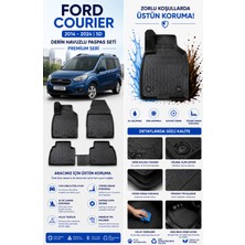 PINUKS Ford Courier 2014-2024  Model Uyumlu 5d Araca Özel Oto Paspas Premium Serisi