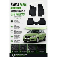 PINUKS Skoda  Fabıa   2002  Model Uyumlu 5d Araca Özel Oto Paspas Premium Serisi